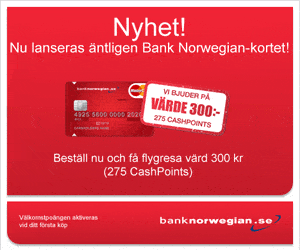 Norskt kreditkort från Bank Norwegian