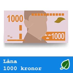 Låna 1000 kronor [snabblån / sms lån]