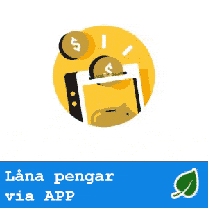 Låna pengar via app i mobilen med låg ränta